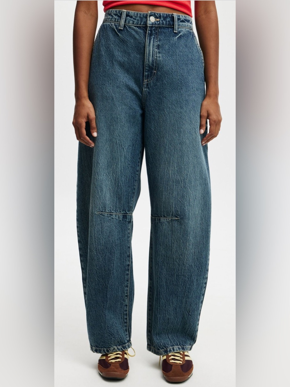 Cotton On Women's Medium Blue Straight Leg Jeans